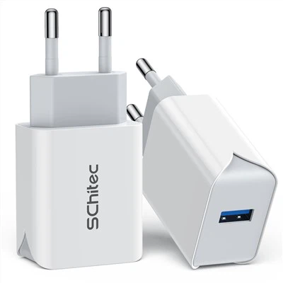 Încărcător de perete USB dublu pentru telefon