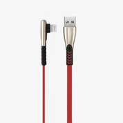 Cablu de date USB cu cap înclinat de metal de 90-grade